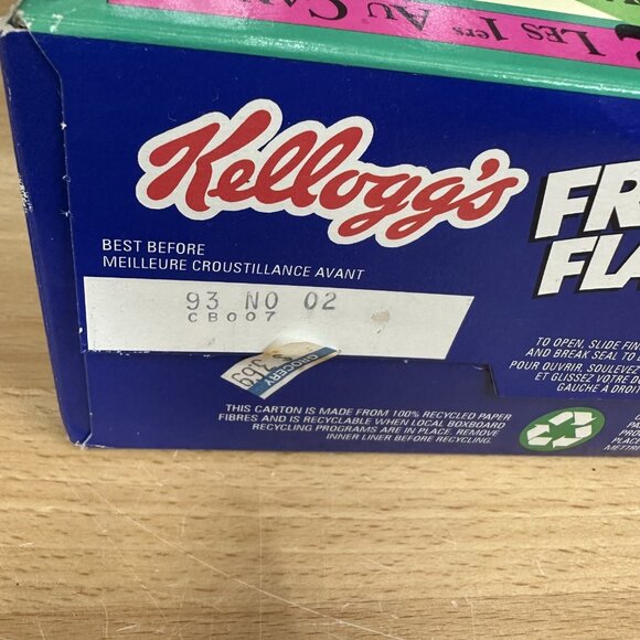 1992 Kelloggs Frosted Flakes TORONTO BLUE JAYS WORLD SERIES CHAMPIONS Sealed - Picture 6 of 6